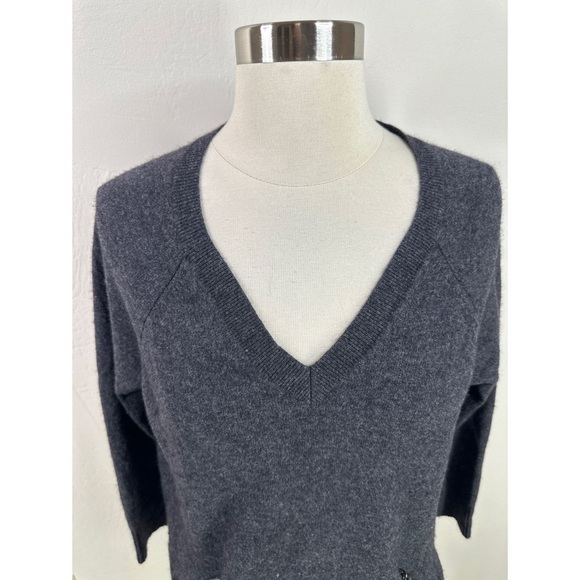 Halogen Wool Cashmere V-Neck Sweater - Picture 2 of 11